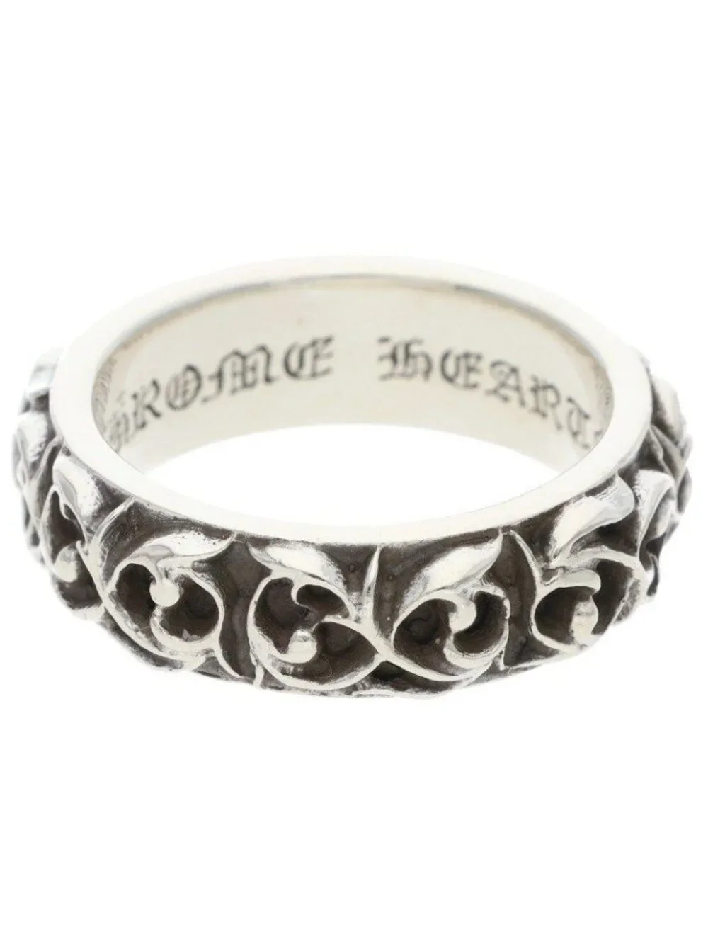 Chrome Hearts Etrnity Vine Band Eternity Silver Ring